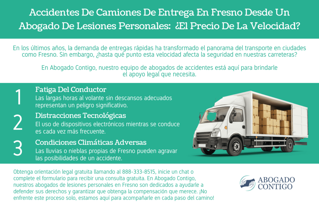 Accidentes de Camiones de Entrega en Fresno desde un abogado de Lesiones Personales: ¿El Precio de la Velocidad?