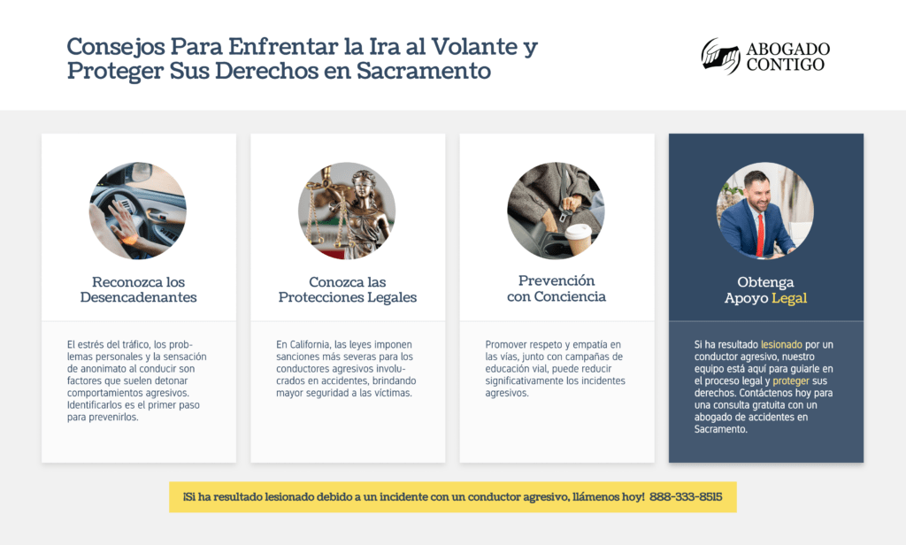 Abogado de Accidentes en Sacramento: La Psicología de la Ira al
Volante y los Mecanismos Legales para Prevenirla infographic